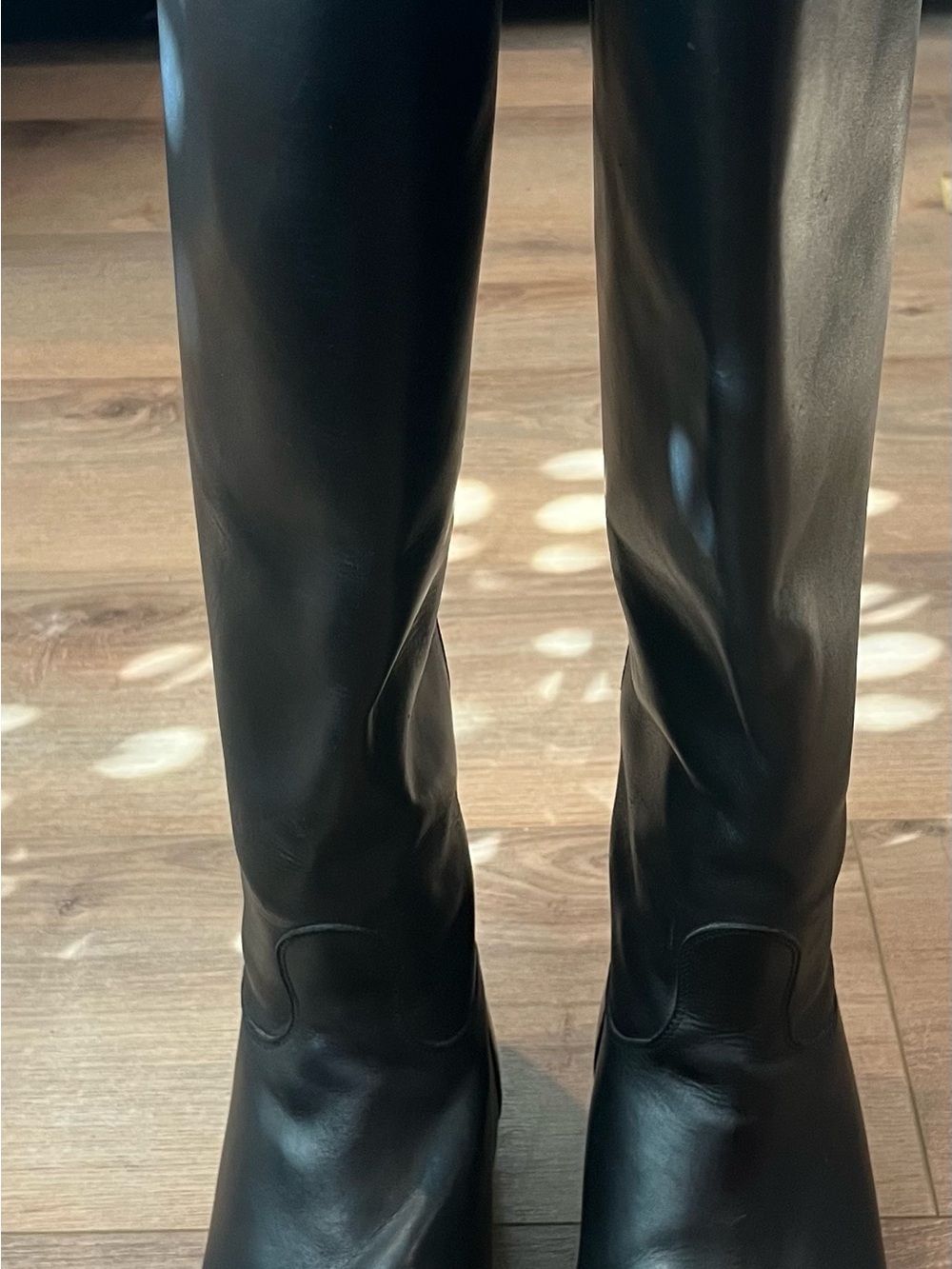 Mountain Horse Boots Equestrian Riding Tall Black Leather